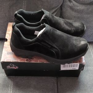 Nortiv 8 Mens Black Suede Slip On Loafers Size 12 Casual Hiking